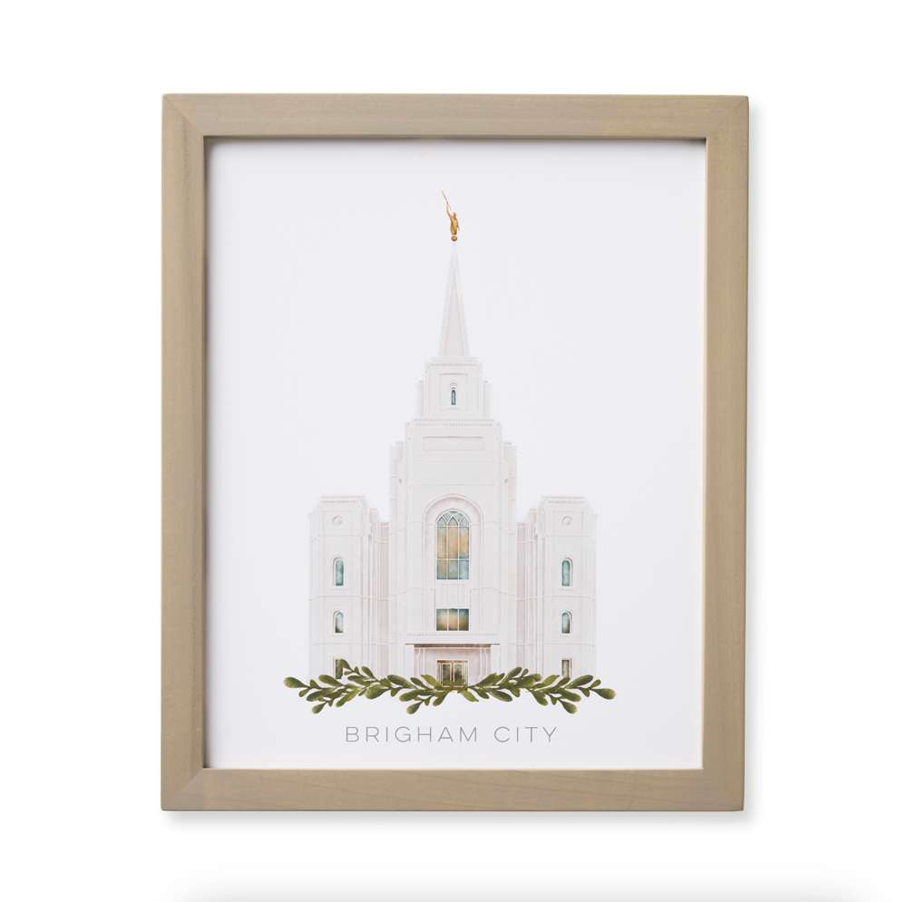 Brigham City Utah Temple (13x16 Framed Paper Print), , large image number 3