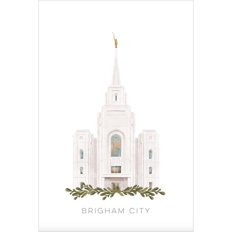 Brigham City Utah Temple (13x16 Framed Paper Print), , large image number 2