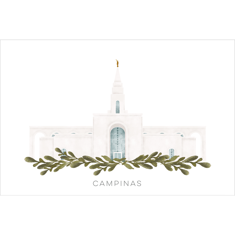 Campinas Brazil Temple (13x16 Framed Paper Print), , large image number 2