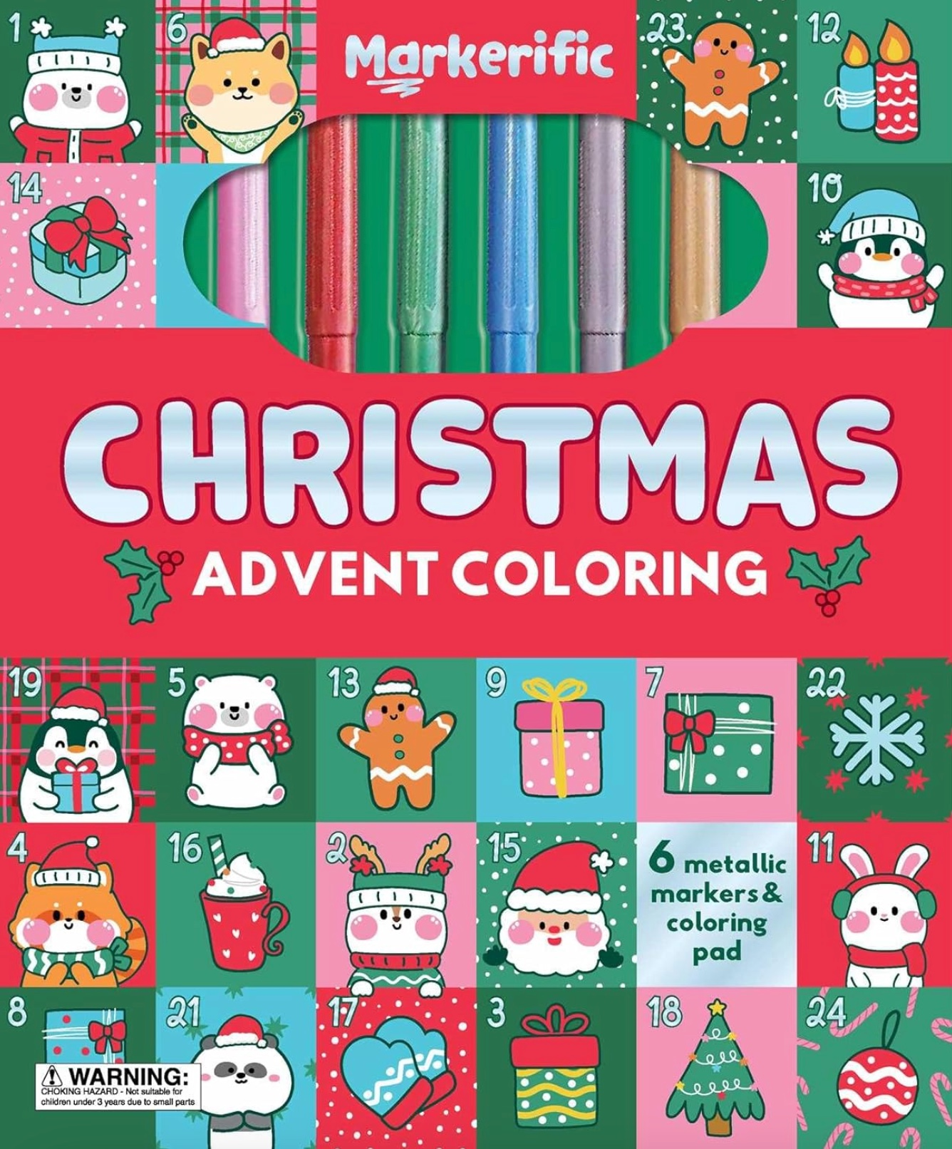 Christmas Advent Coloring Book
