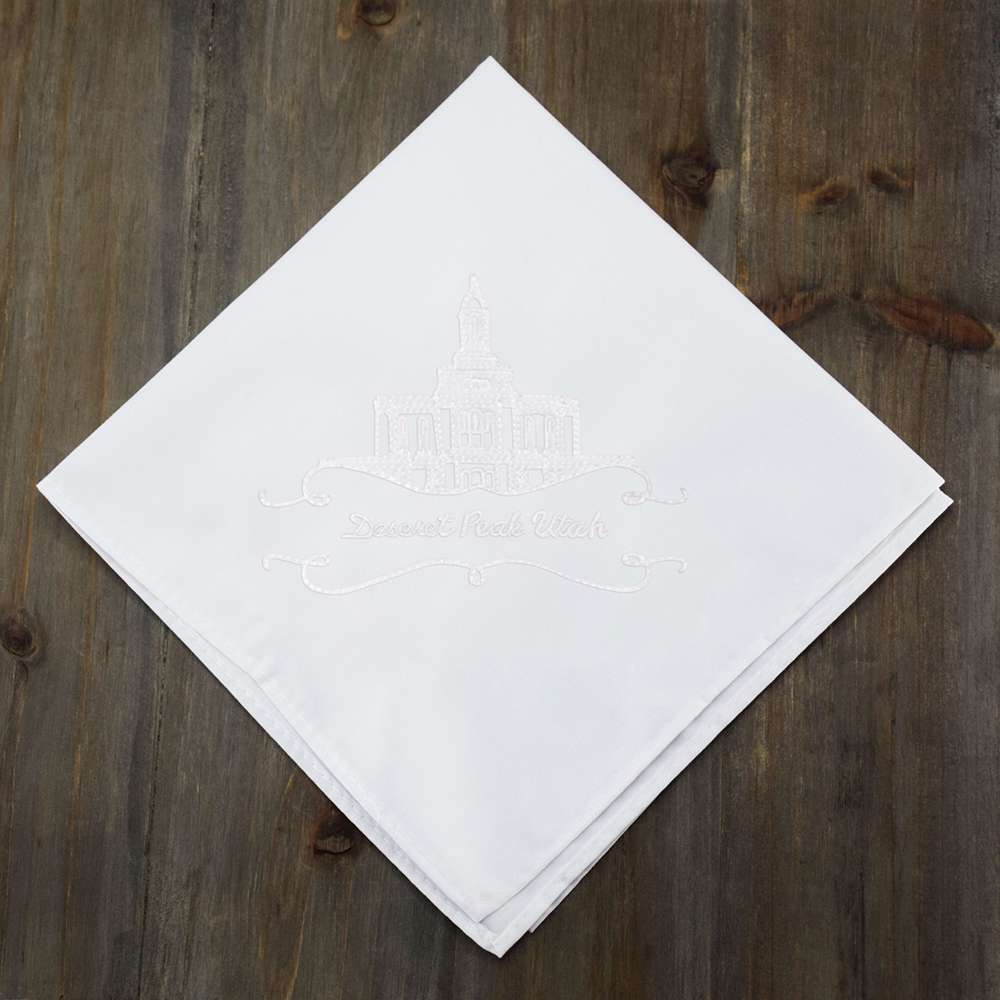 Deseret Peak Temple Handkerchief, , large