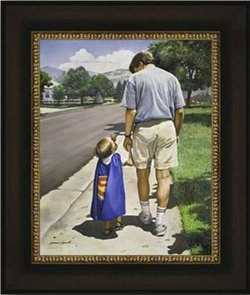 Even Superman Needs a Dad, 16" x 19", , large image number 0