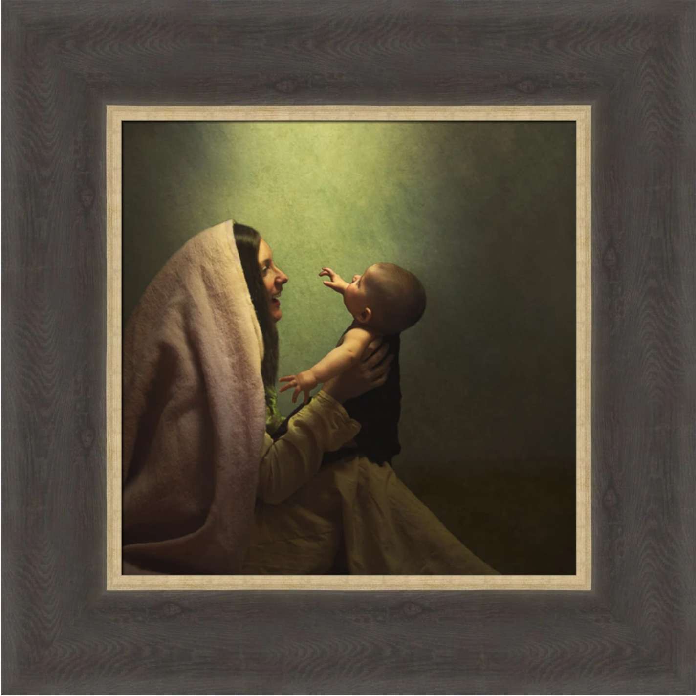 Unto Us A Son is Given (13x13 Framed Art)
