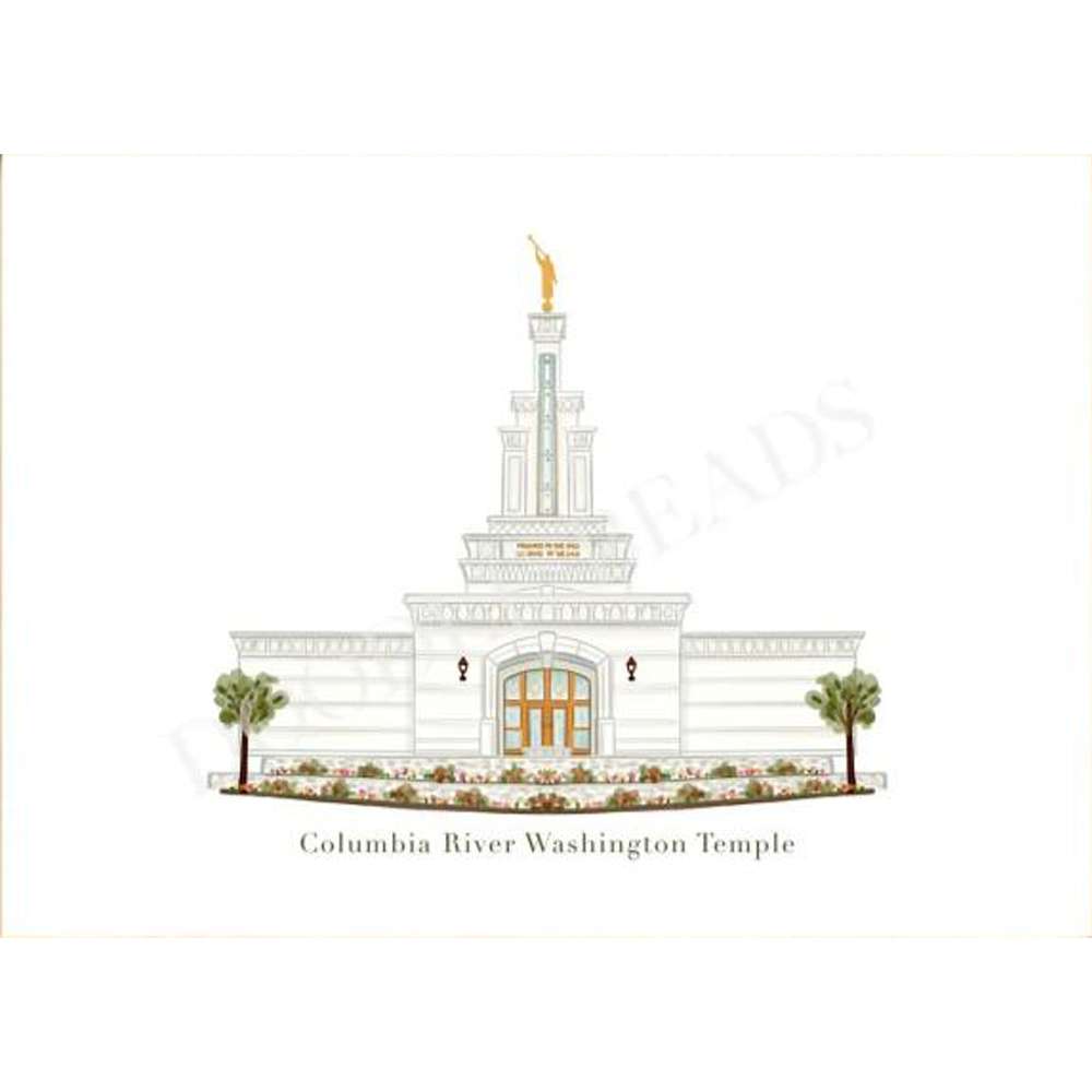 Columbia River Temple 5x7 Print