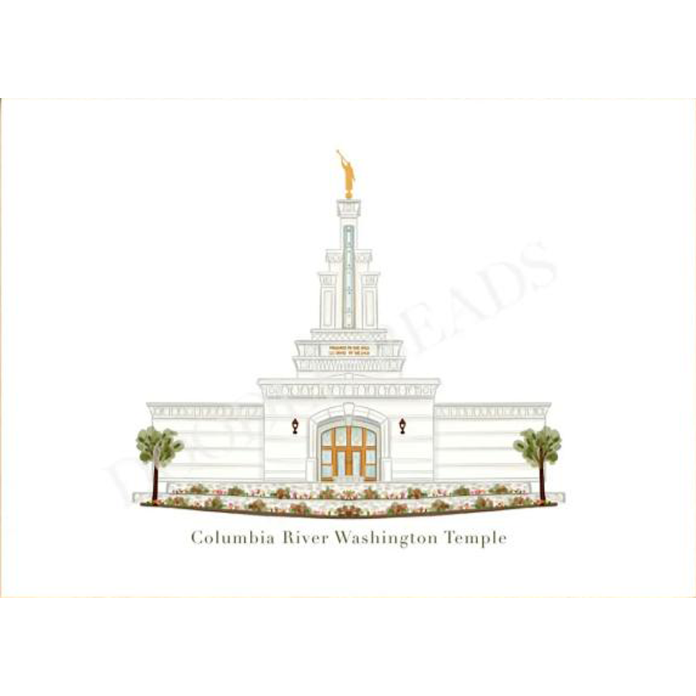 Columbia River Temple - 5x7 Print