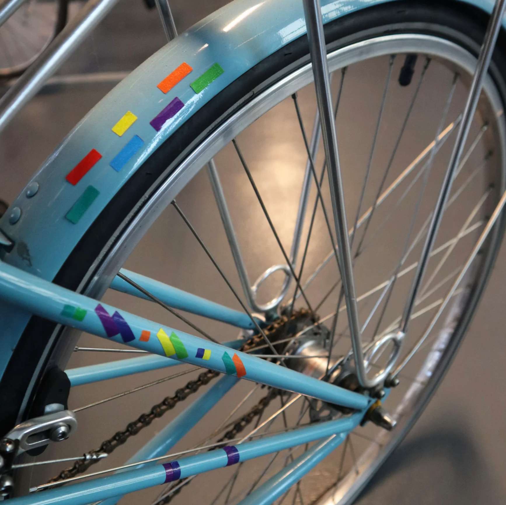 Reflective Bike Stickers, , large