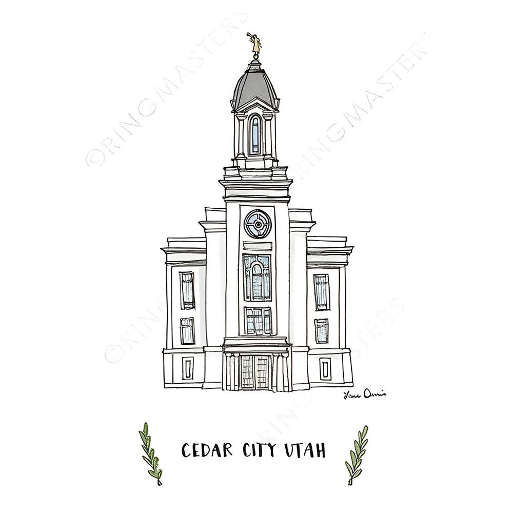 Cedar City Temple 5x7 Print