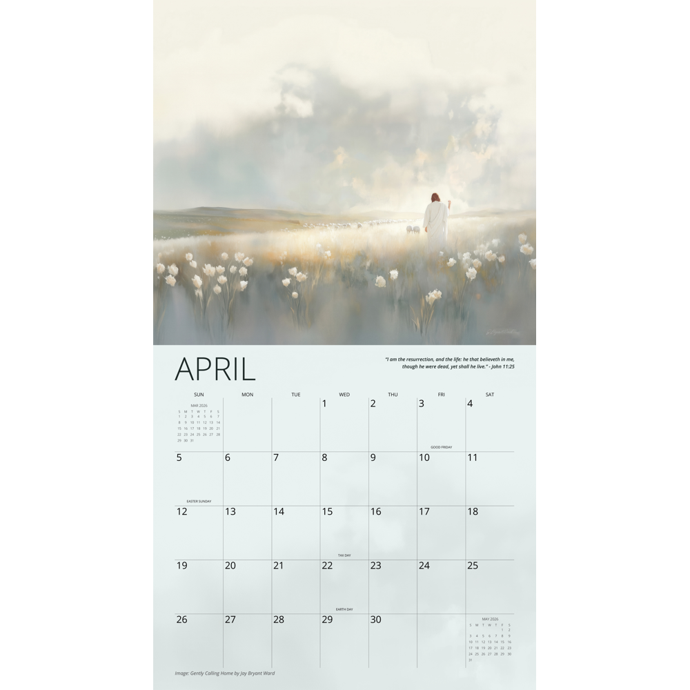 2026 He Leads Me Calendar, , large image number 3