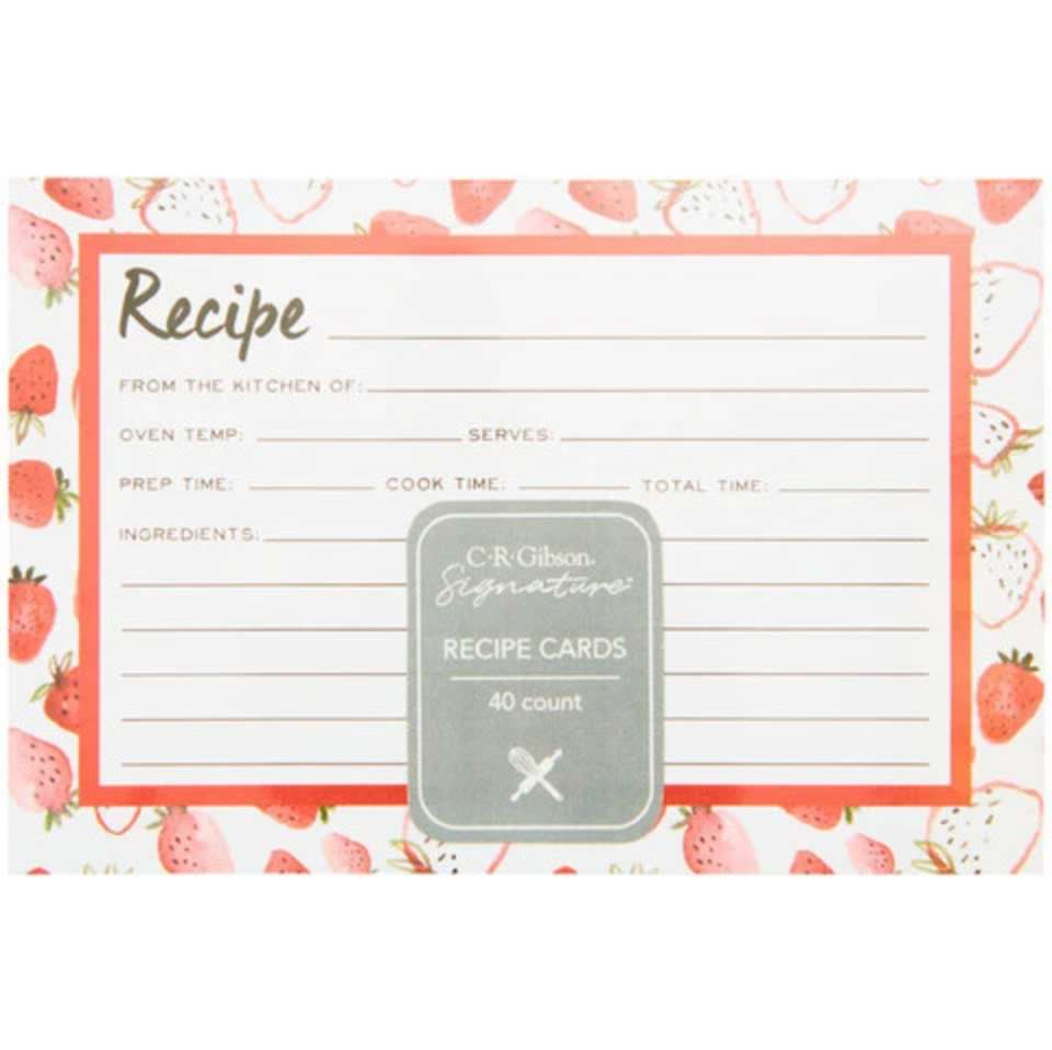 Strawberry Fields Recipe Cards, , large image number 0