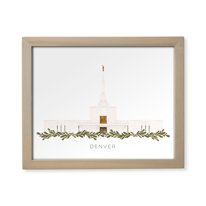 Denver Colorado Temple (13x16 Framed Paper Print), , large image number 0