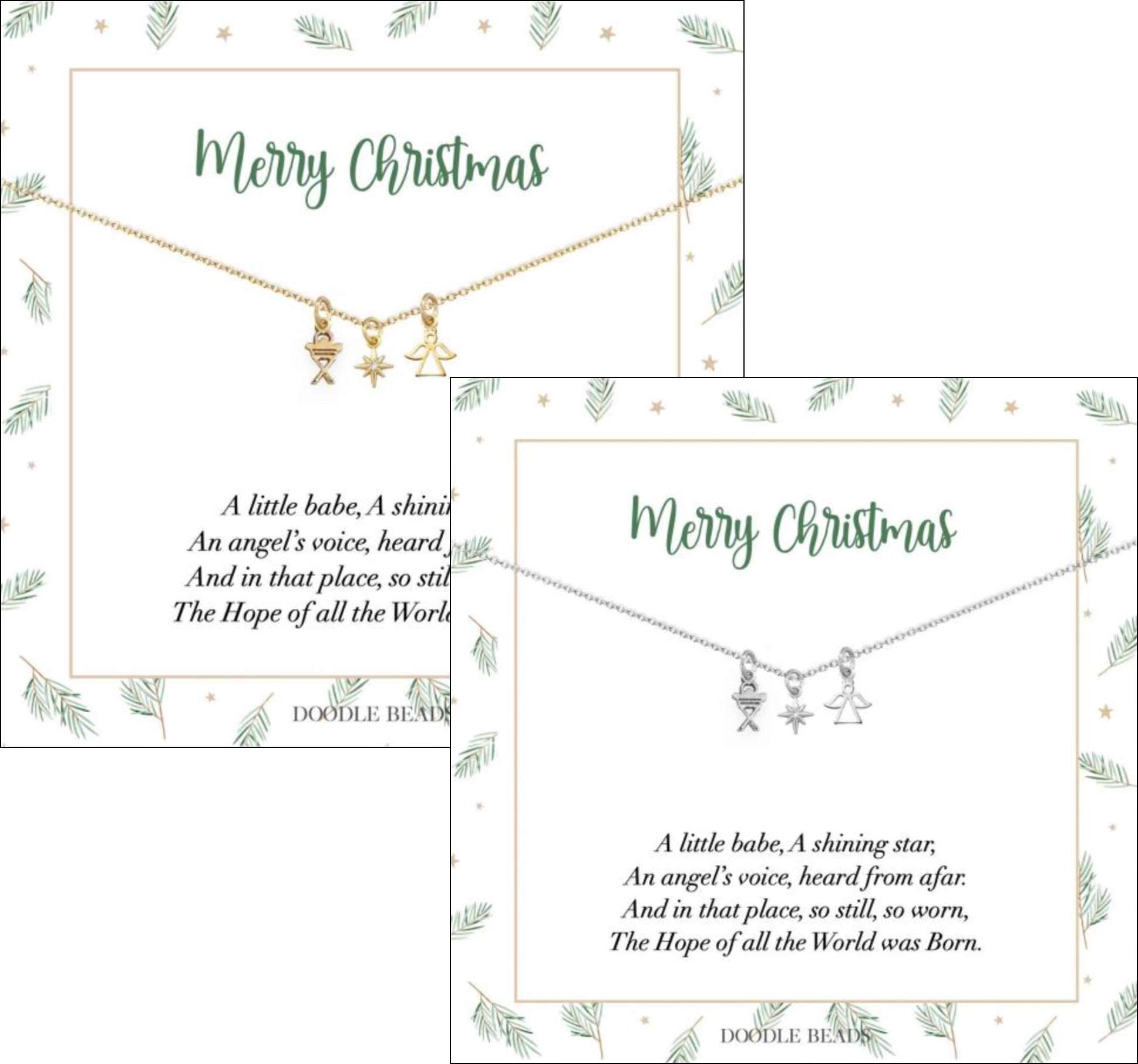 Three Charm Nativity Necklace