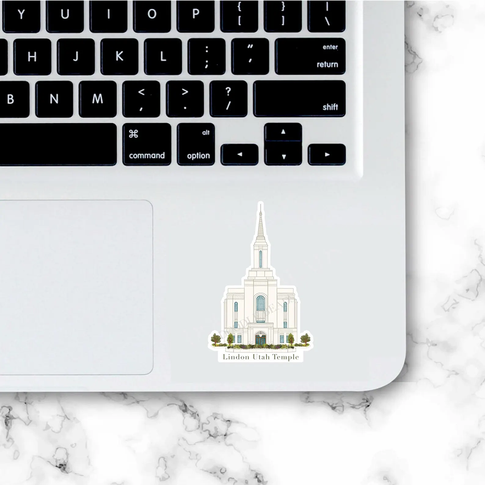 Lindon Temple Sticker, , large