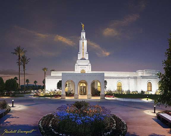 Redlands California Temple: Reverent Joy - 5x7 Print, , large image number 0