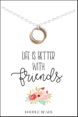 Life Is Better with Friends Necklace