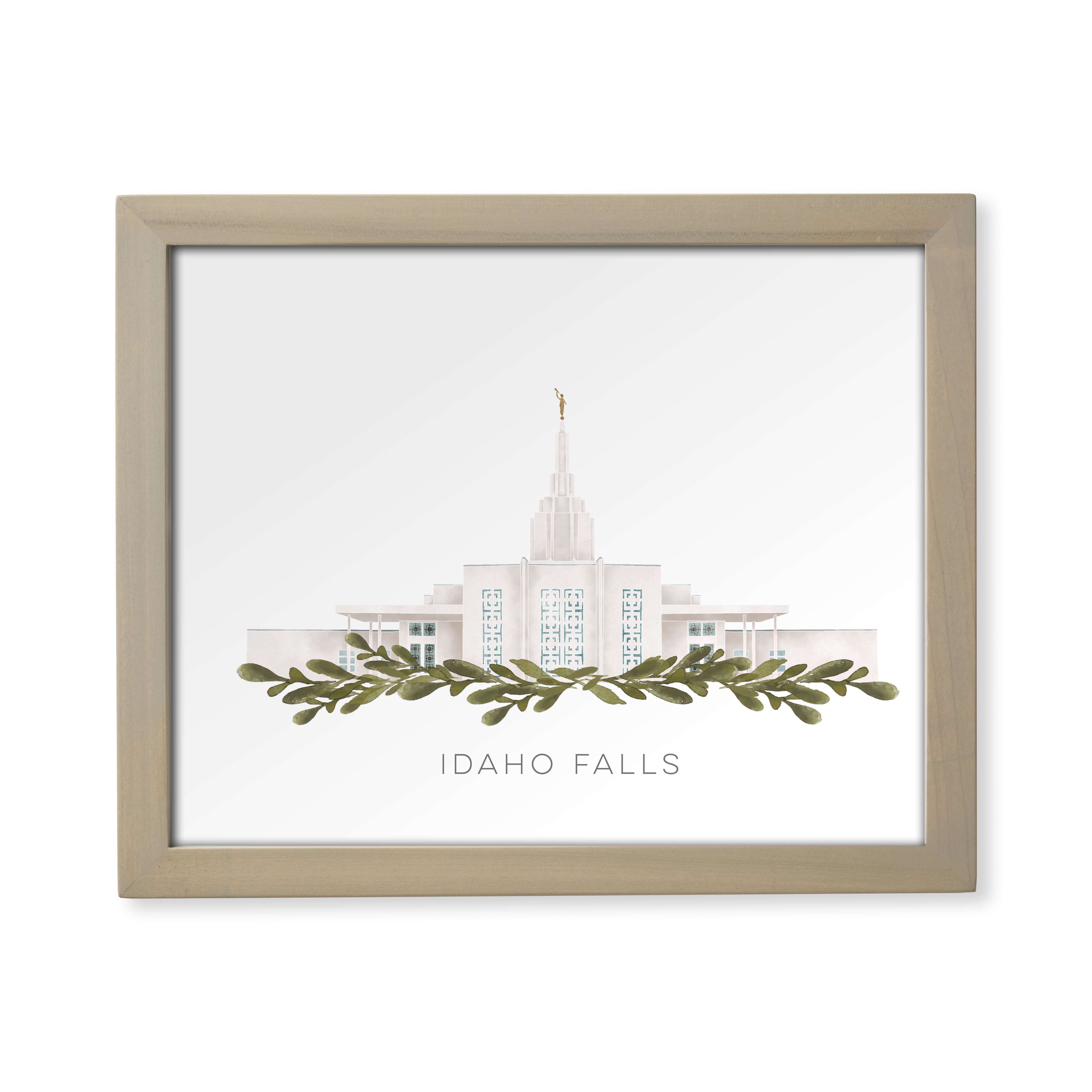 Idaho Falls Idaho Temple (13x16 Framed Paper Print)