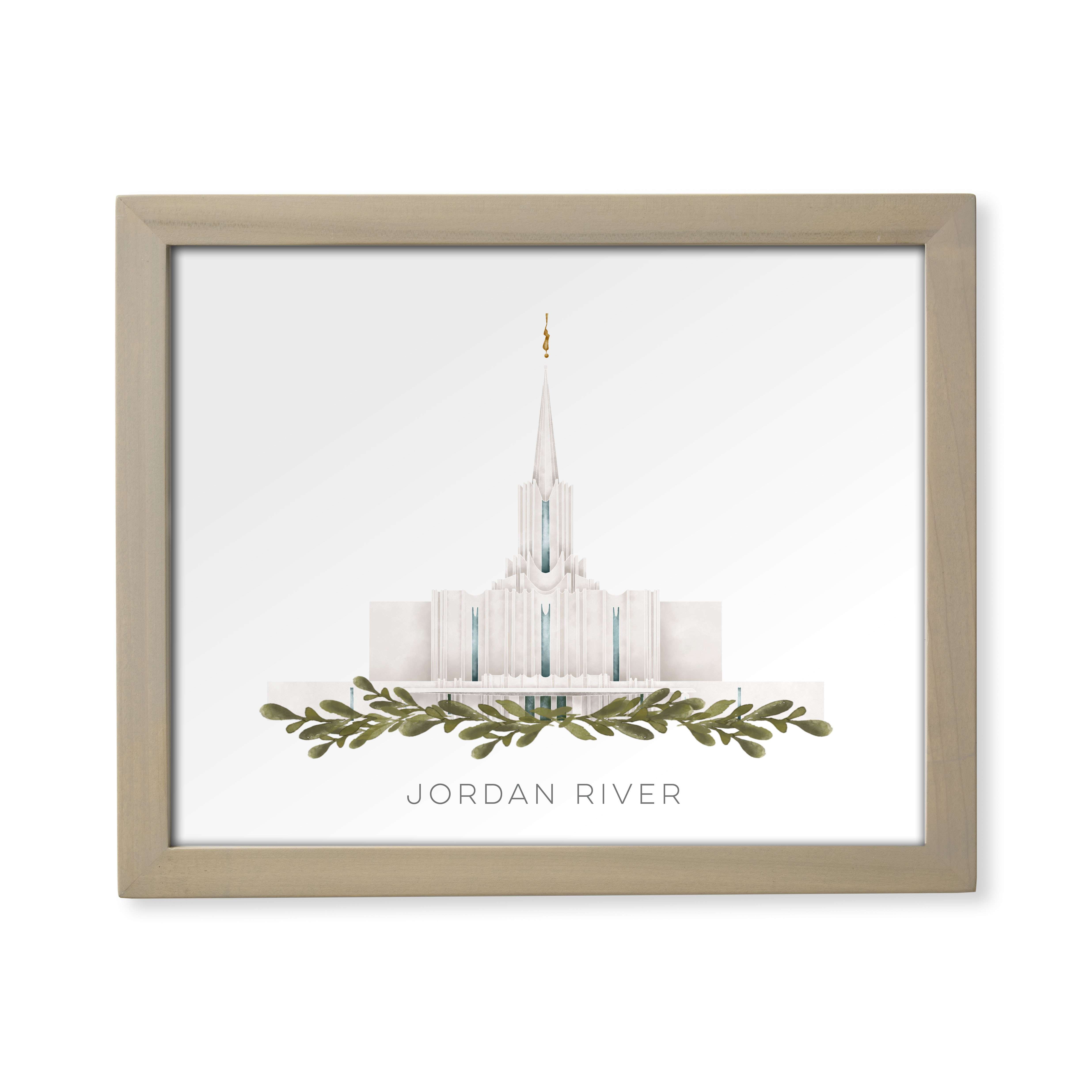 Jordan River Utah Temple (13x16 Framed Paper Print), , large image number 0