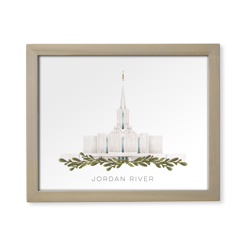 Jordan River Utah Temple (13x16 Framed Paper Print), , large image number 0