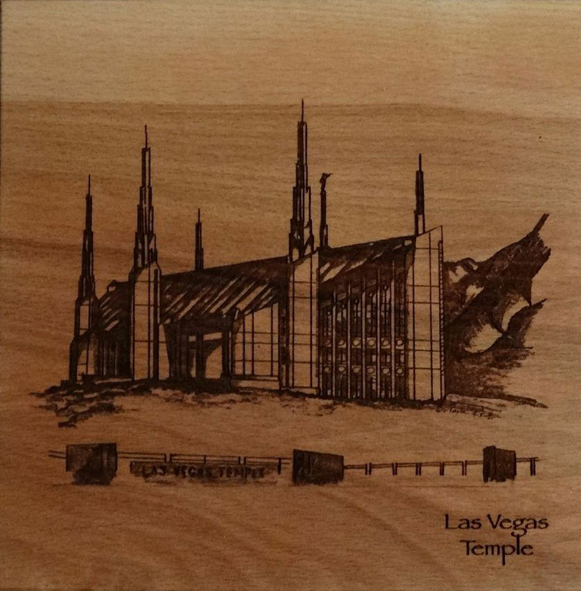 Las Vegas Temple (6x6 Plaque)