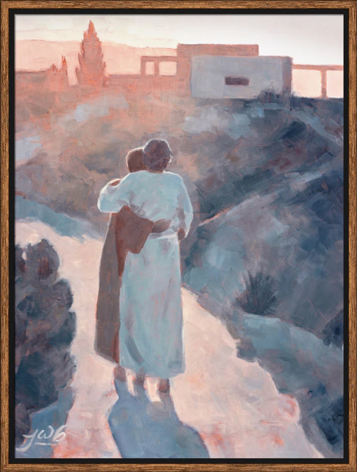 Welcome Home (21x16 Framed Canvas Print)