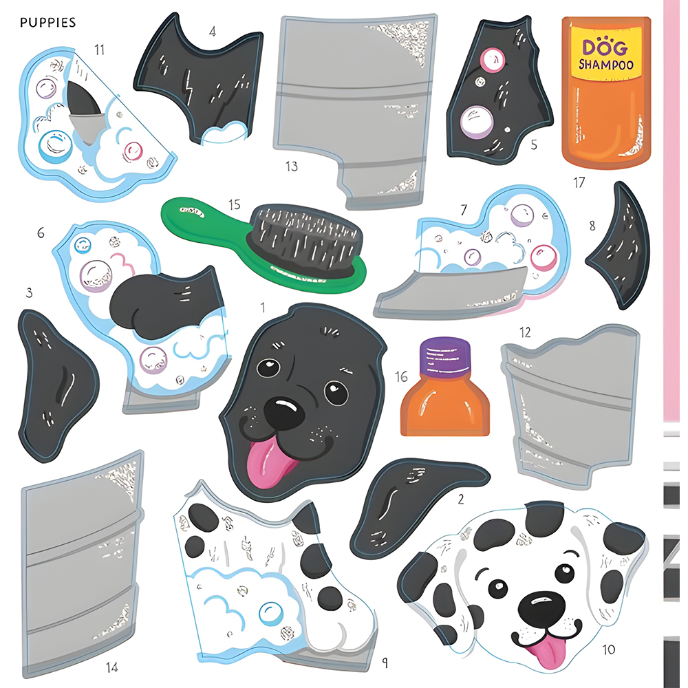 My First Color-by-Sticker Book Pets, , large
