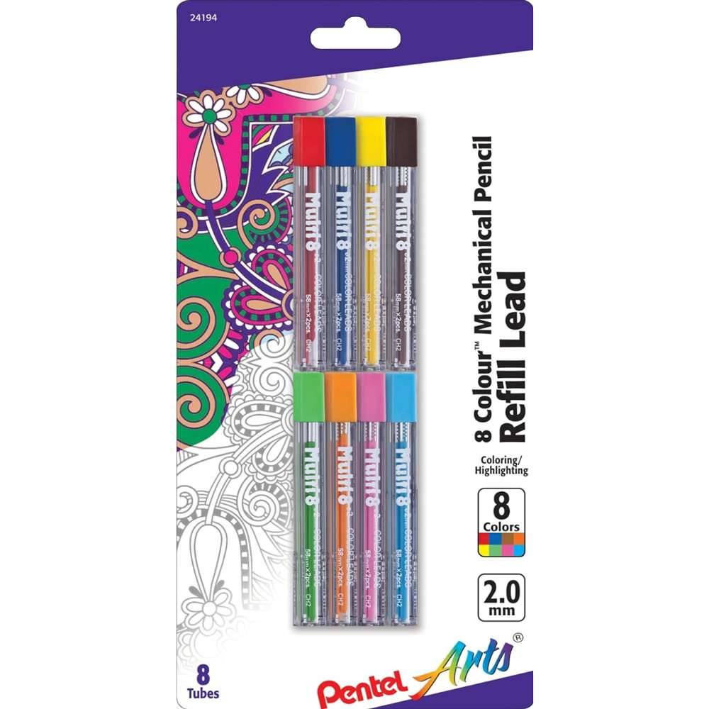 8 Color Pentel Refill Set