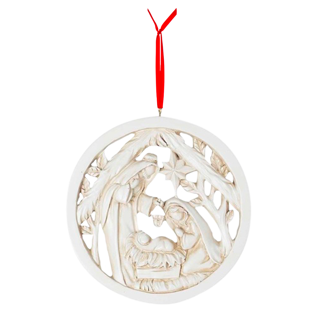 Resin Holy Family Ornament