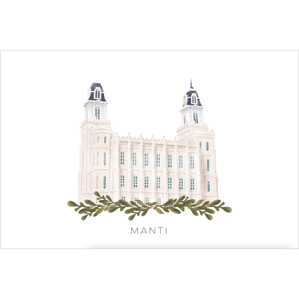 Manti Utah Temple (13x16 Framed Paper Print), , large image number 2