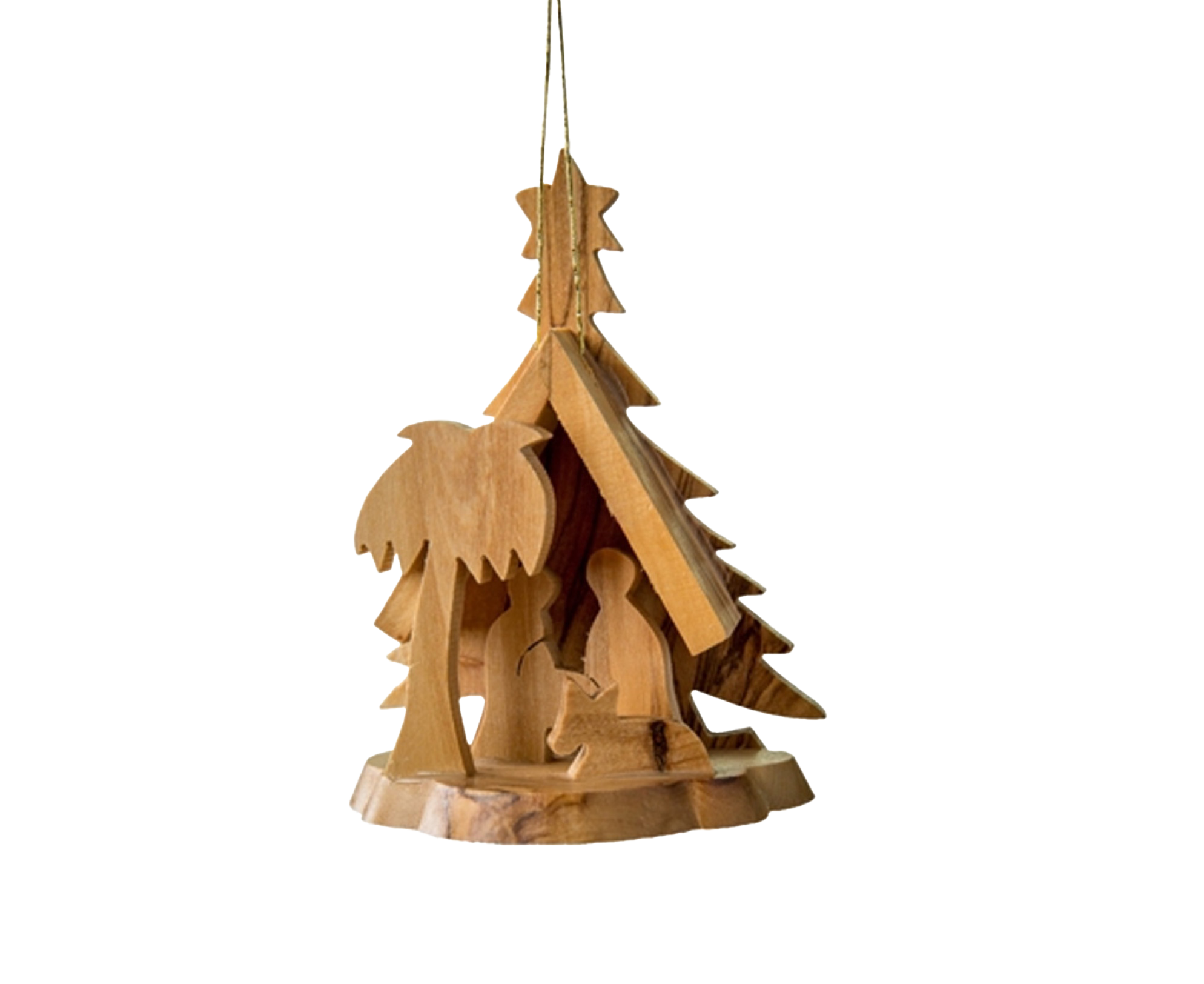 Holy Family Small Tree Grotto Nativity Ornament , , large image number 0