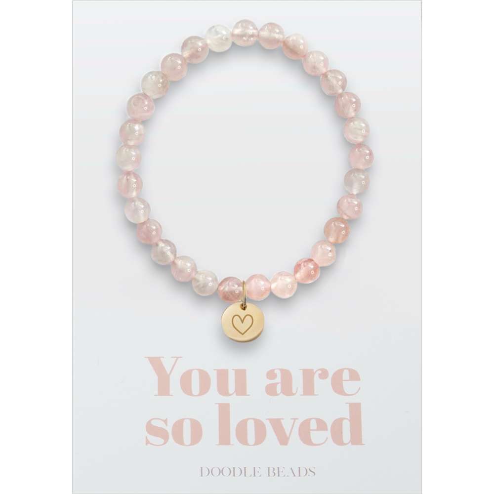You Are So Loved Rose Quartz Bracelet