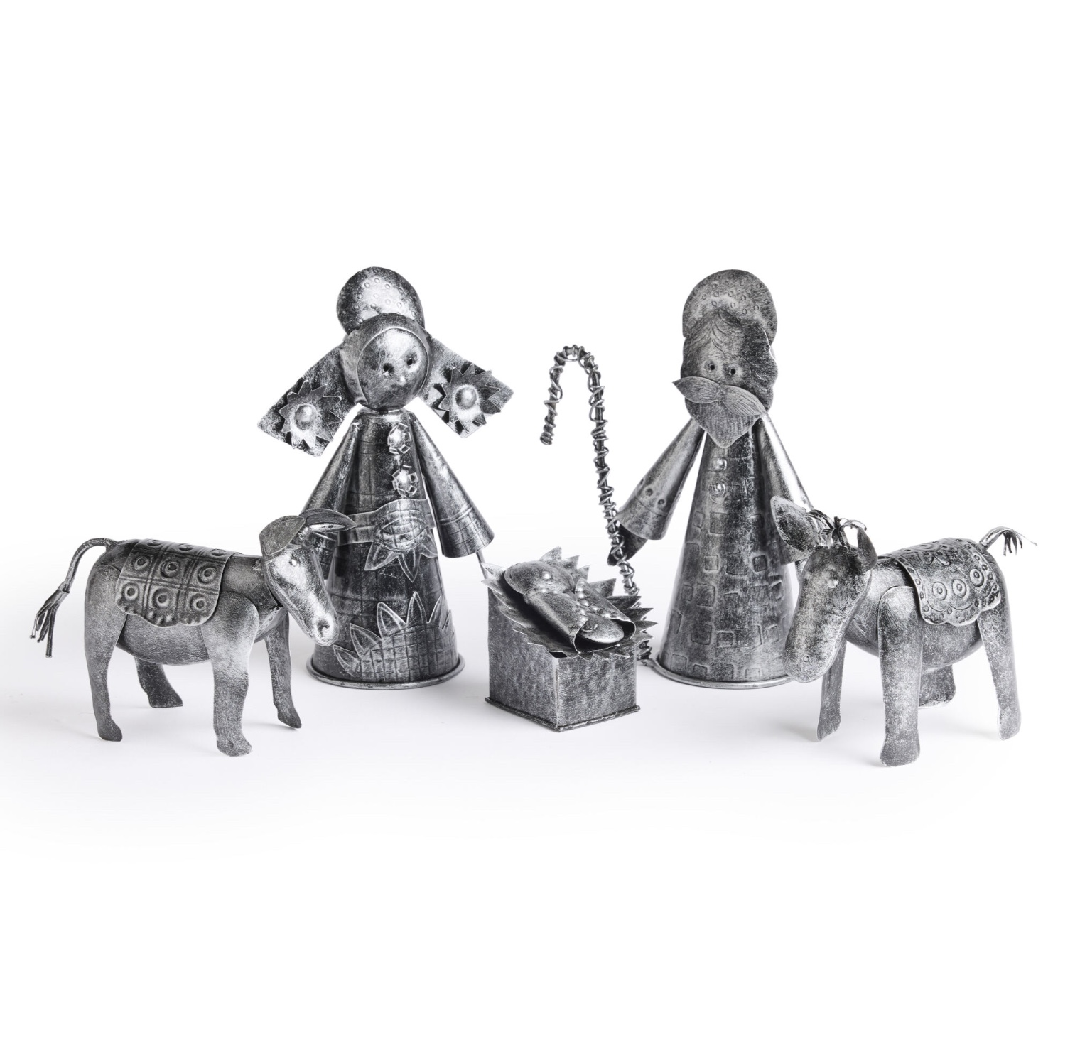 Indonesia Hand-Cut Iron Nativity