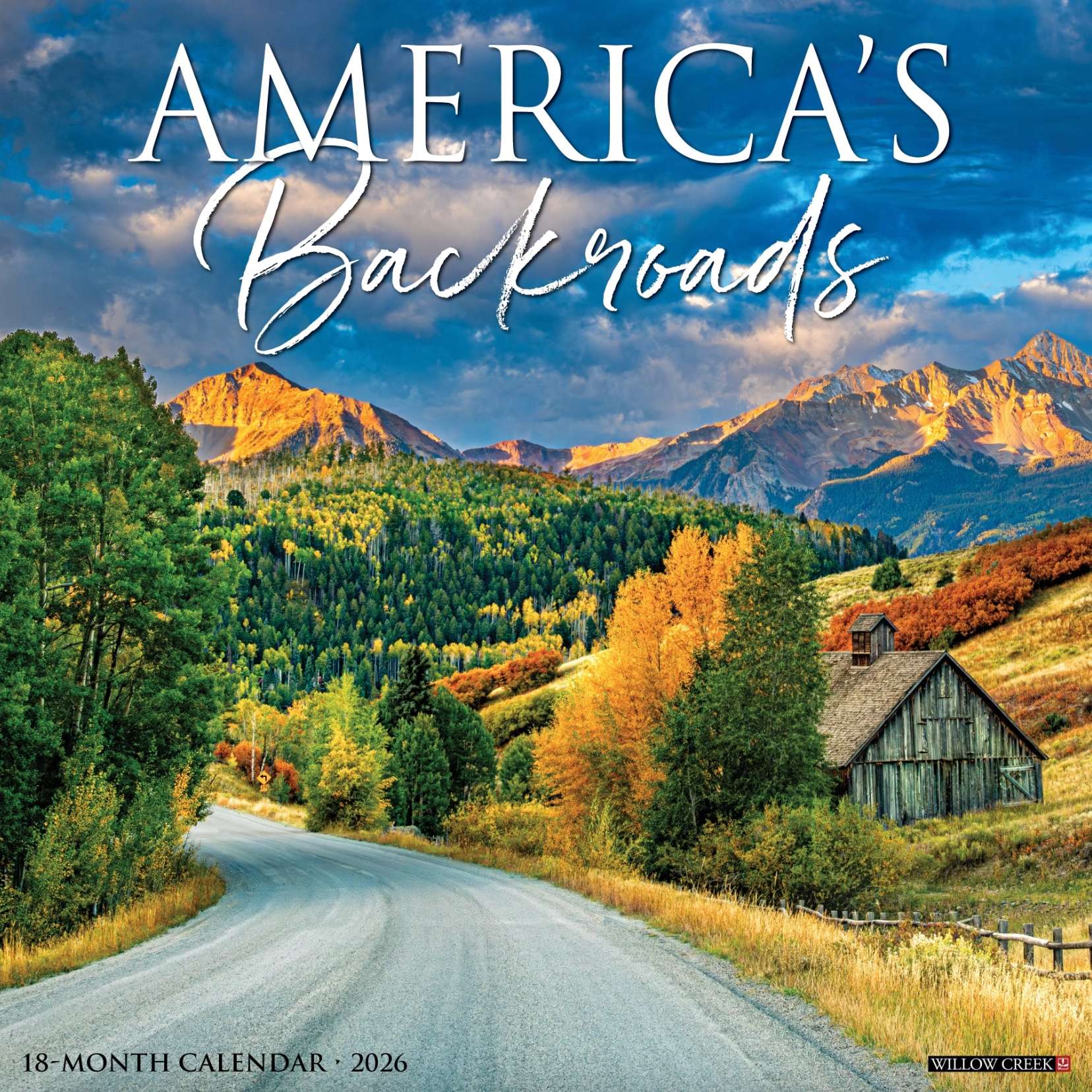 2026 America's Backroads Wall Calendar