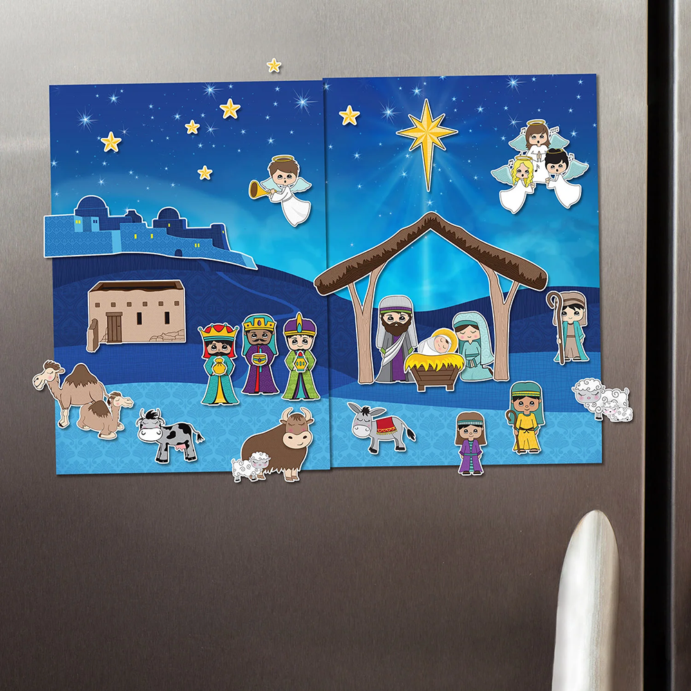 Magnetic Nativity Advent Board, , large image number 5