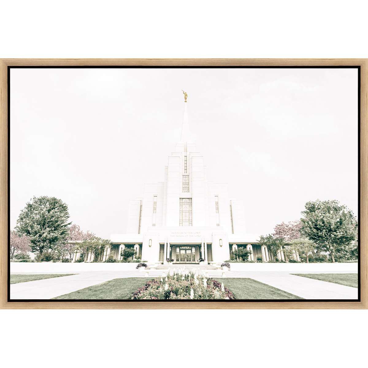 Sweet is the Work, Rexburg Temple (31.5x21.5 Framed Canvas)