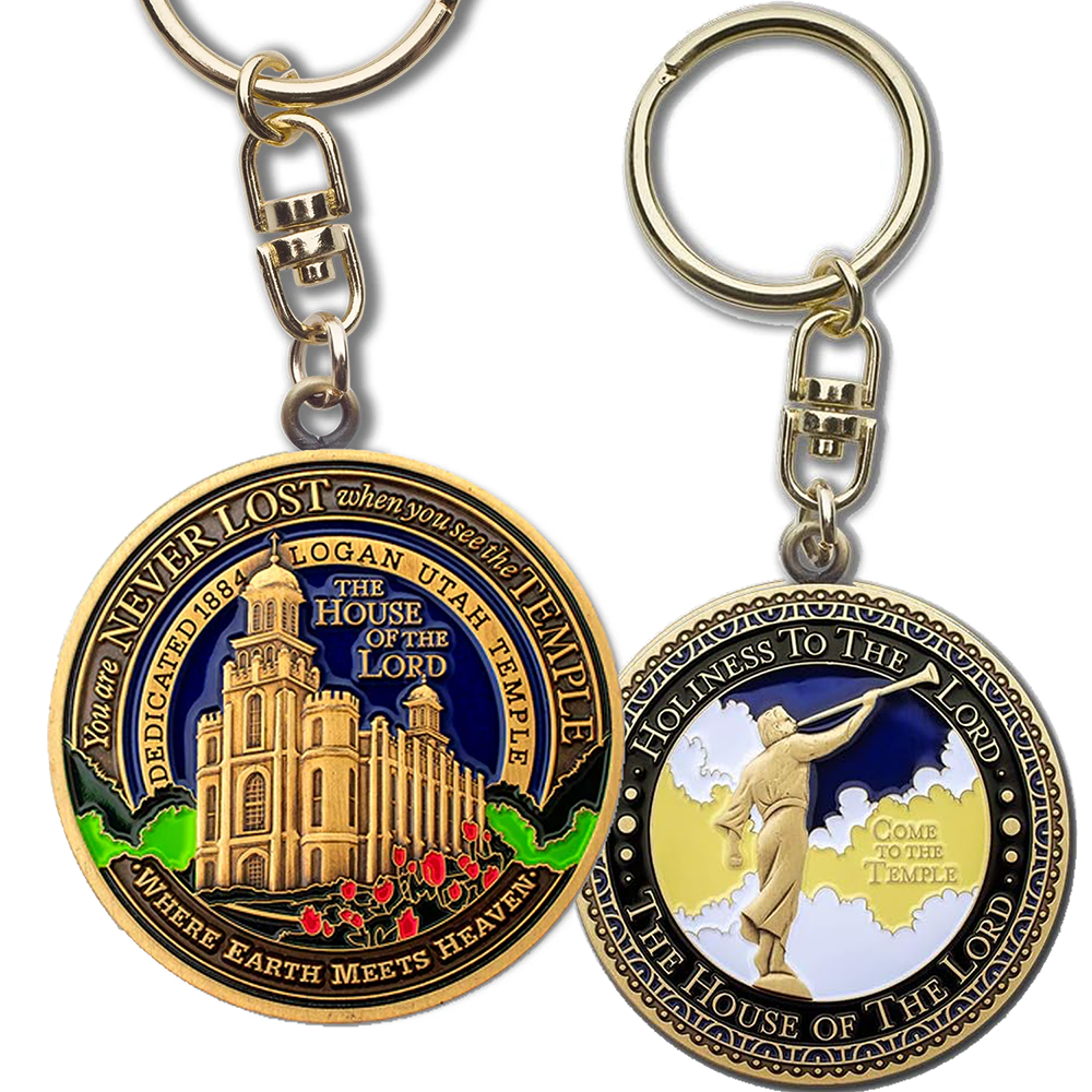 Logan Utah Temple Keyring, , large image number 4