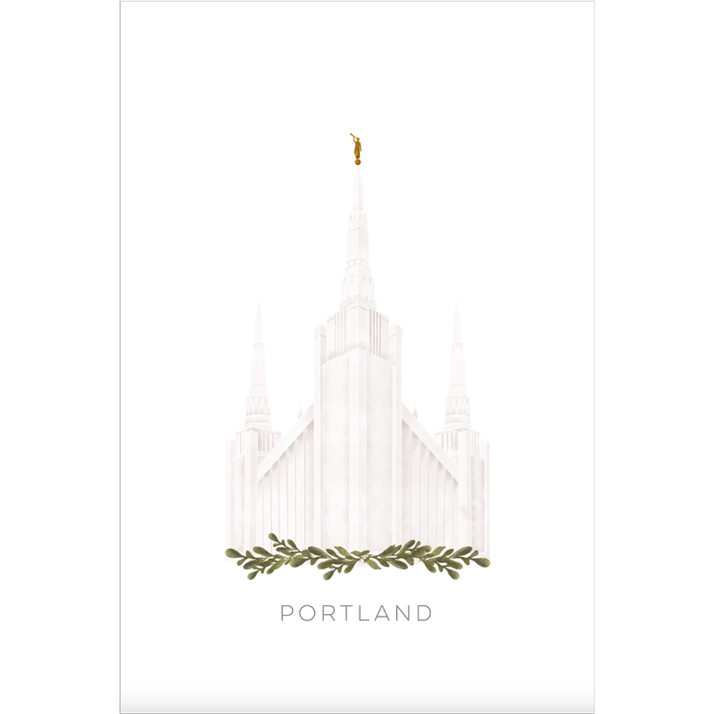 Portland Oregon Temple (13x16 Framed Paper Print), , large image number 0
