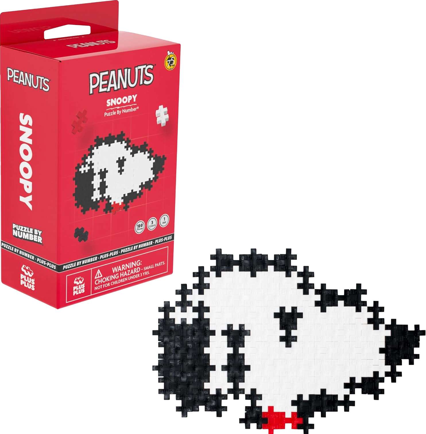 Plus Plus Snoopy 100 Piece Puzzle by Number, , large image number 0