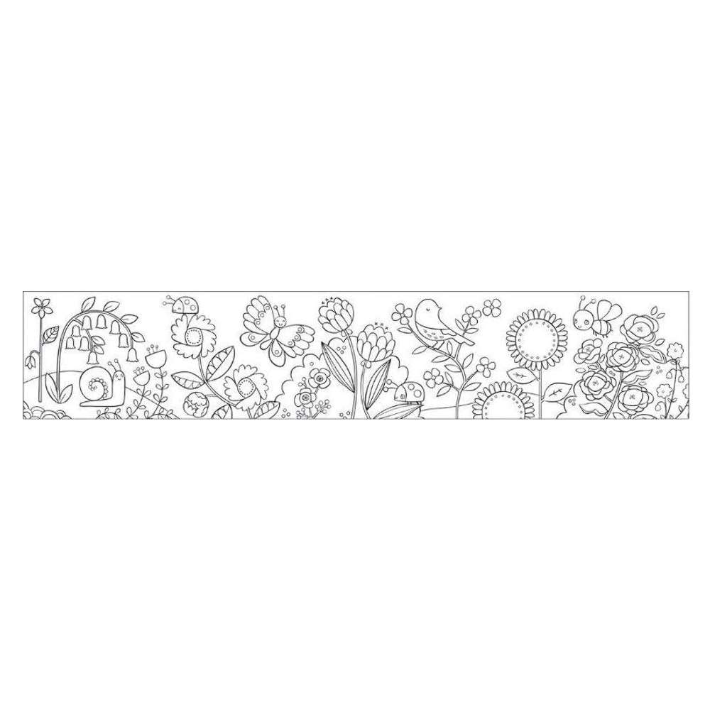 Flower Garden Mini Coloring Roll, , large