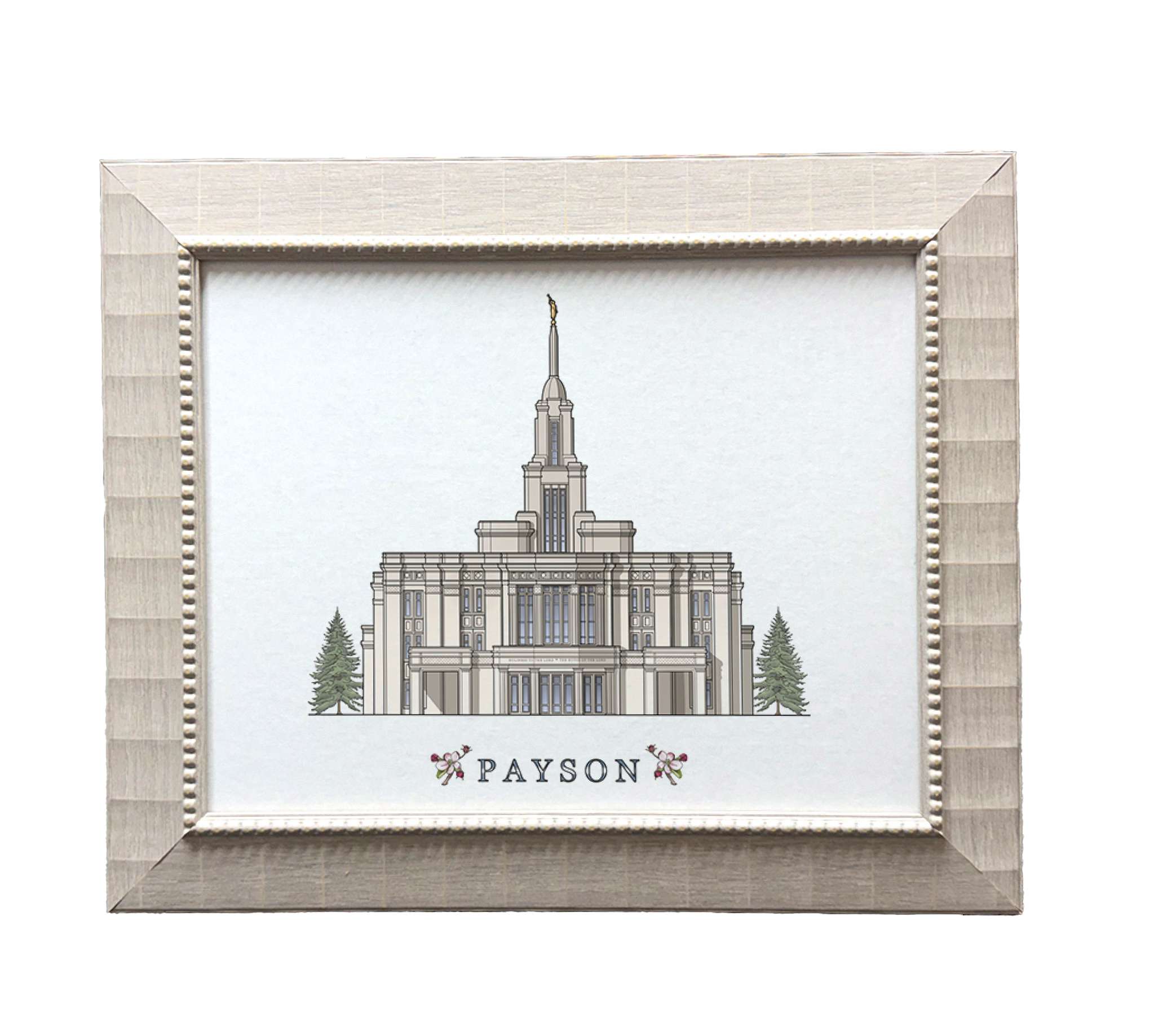 Payson Utah Temple (15x18 Framed Paper Print), , large image number 0