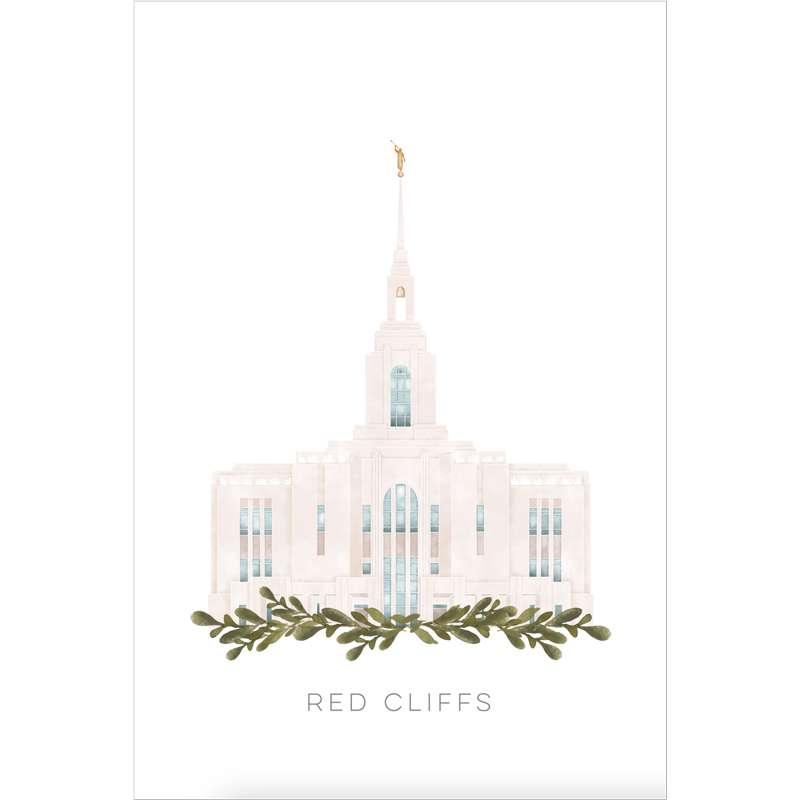 Red Cliffs Utah Temple (13x16 Framed Paper Print), , large image number 2