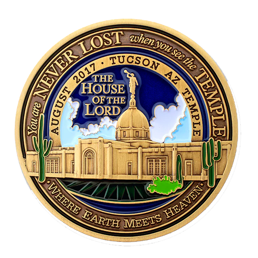 Tucson Arizona Temple Medallion Coin