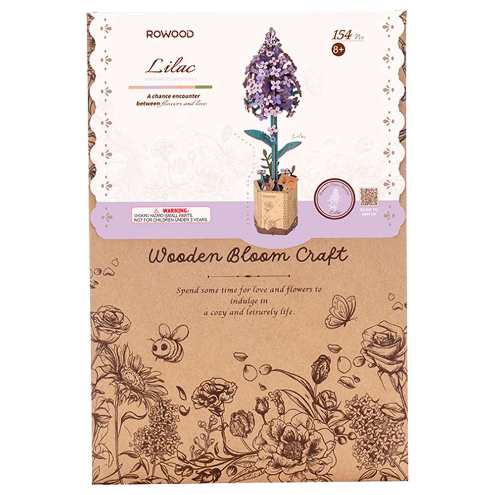 Lilac Bloom 154 Piece Wooden Puzzle, , large