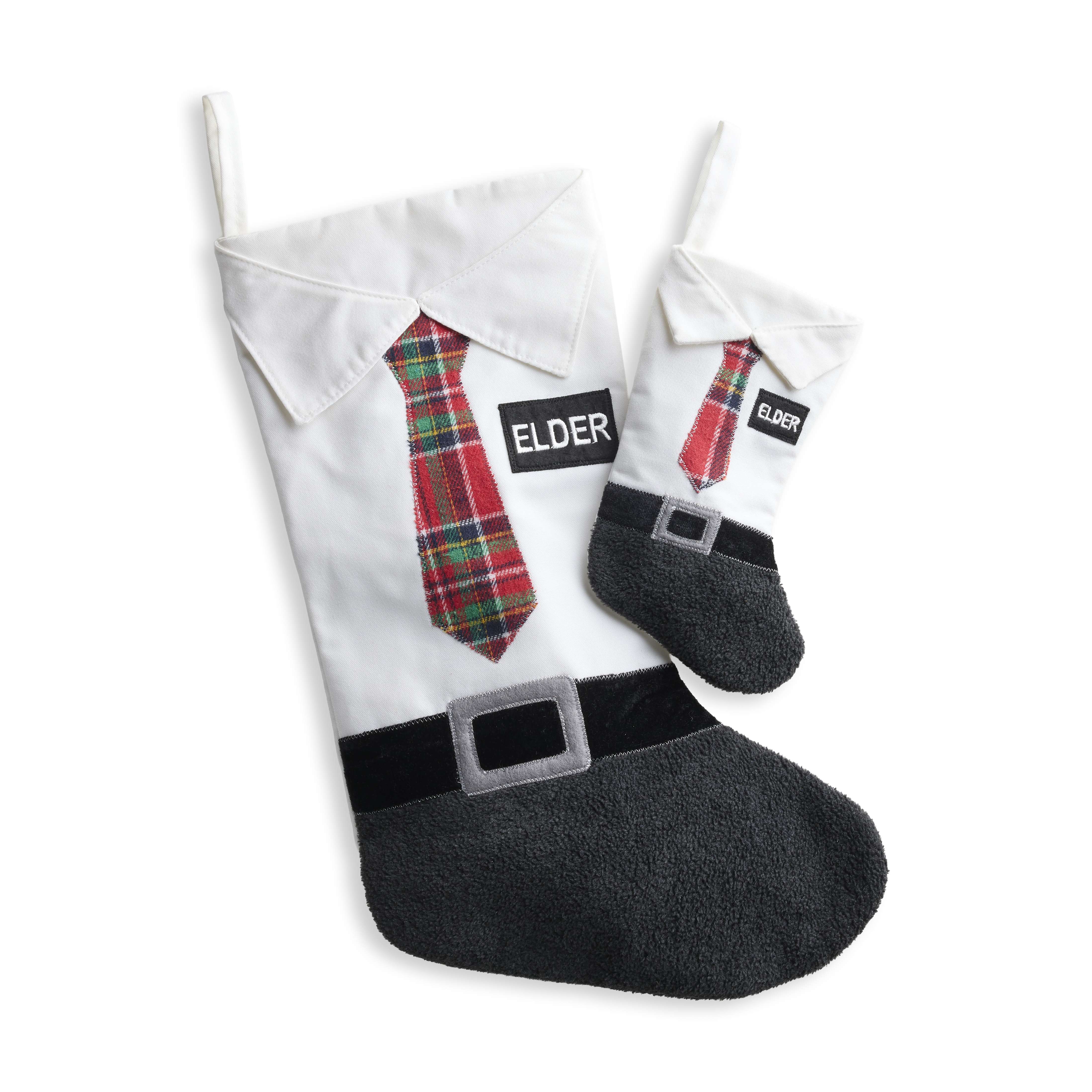 Elder Red Velvet Stocking