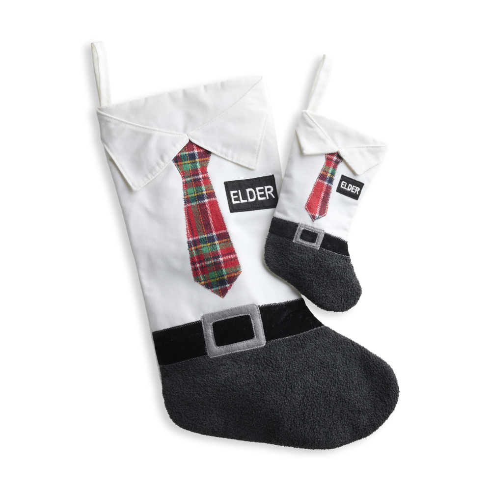 Elder Red Velvet Stocking, , large image