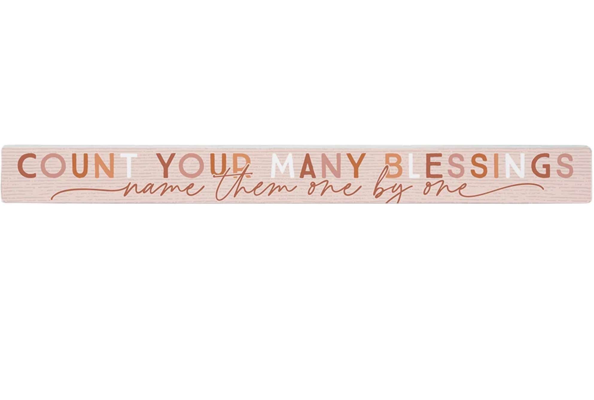 Count Your Many Blessings (16x1.5 Plaque