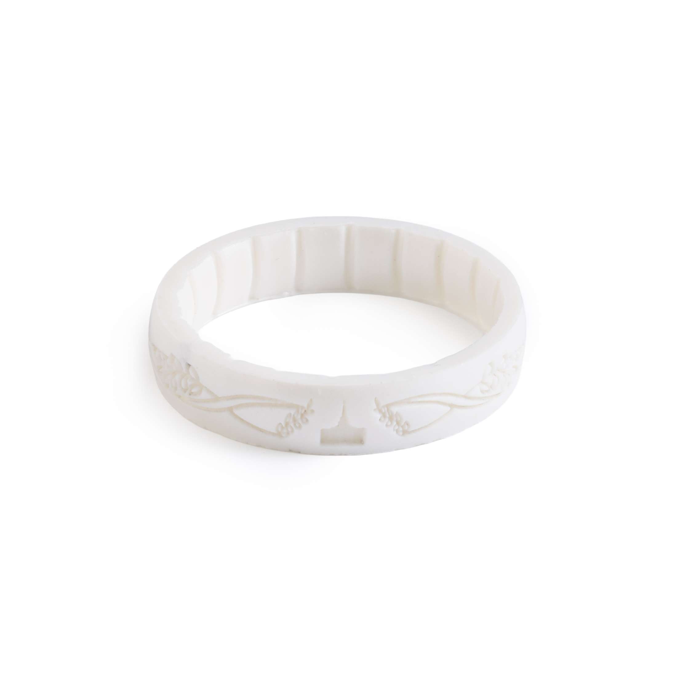 Saratoga Springs Temple Thin Silicone Ring