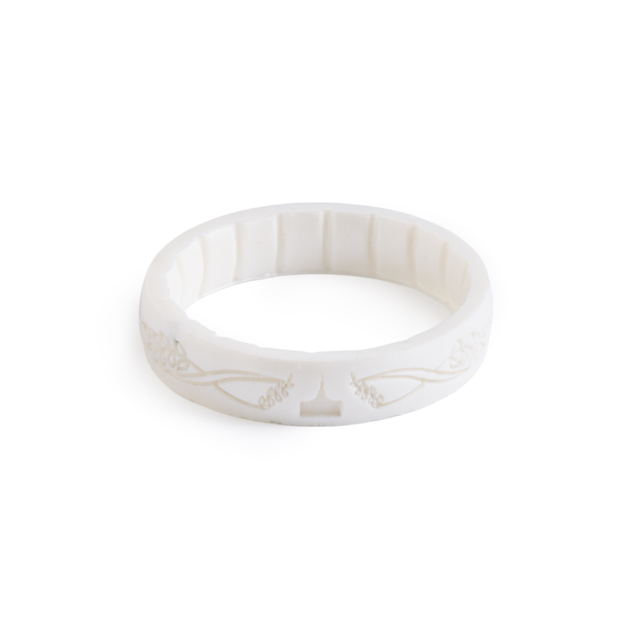 Saratoga Springs Temple Thin Silicone Ring