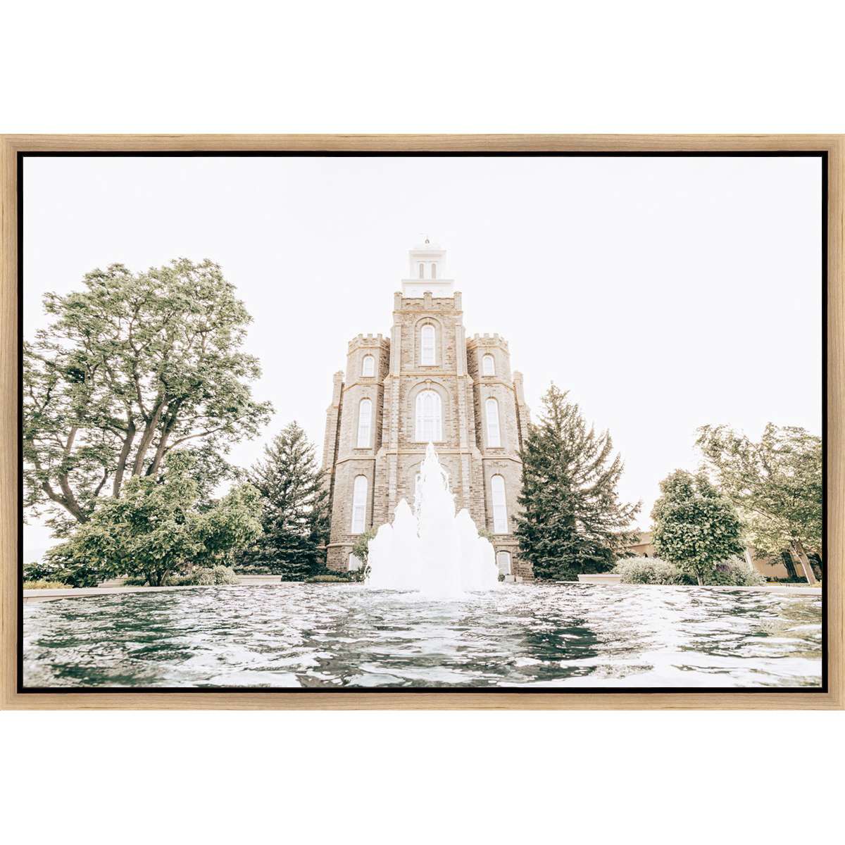 Sweet is the Work, Logan Temple (31.5x21.5 Framed Canvas)