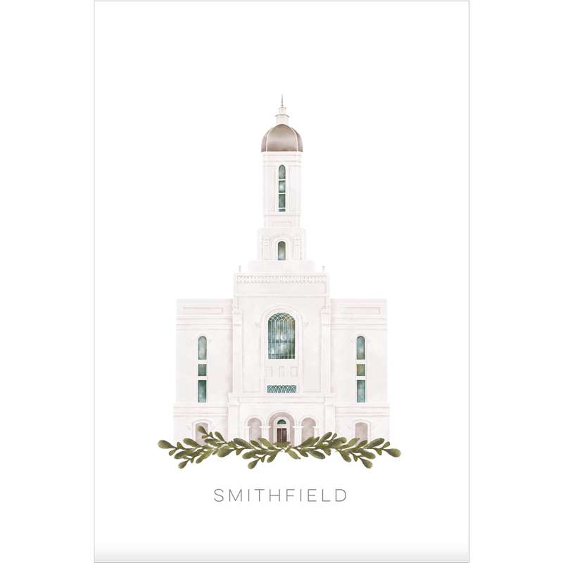 Smithfield Utah Temple (13x16 Framed Paper Print), , large image number 0