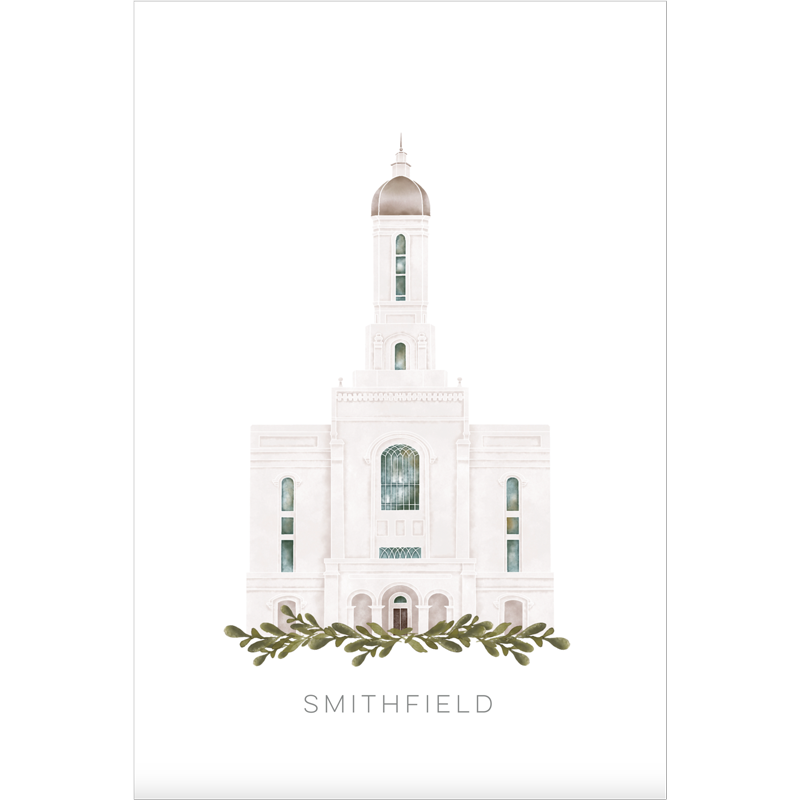 Smithfield Utah Temple (13x16 Framed Paper Print)