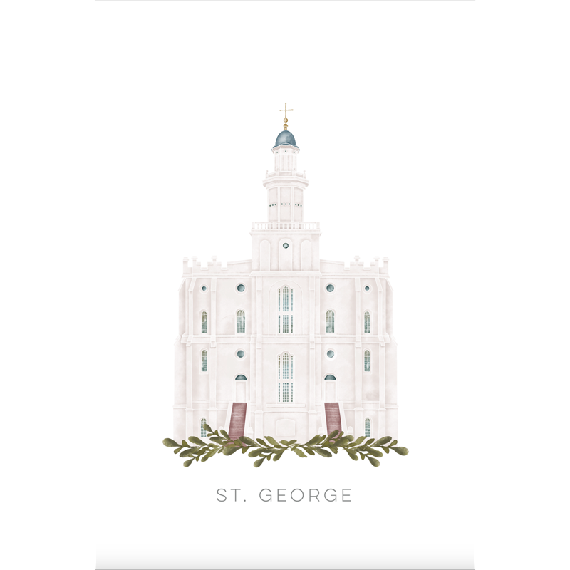 St. George Utah Temple (13x16 Framed Paper Print), , large image number 2